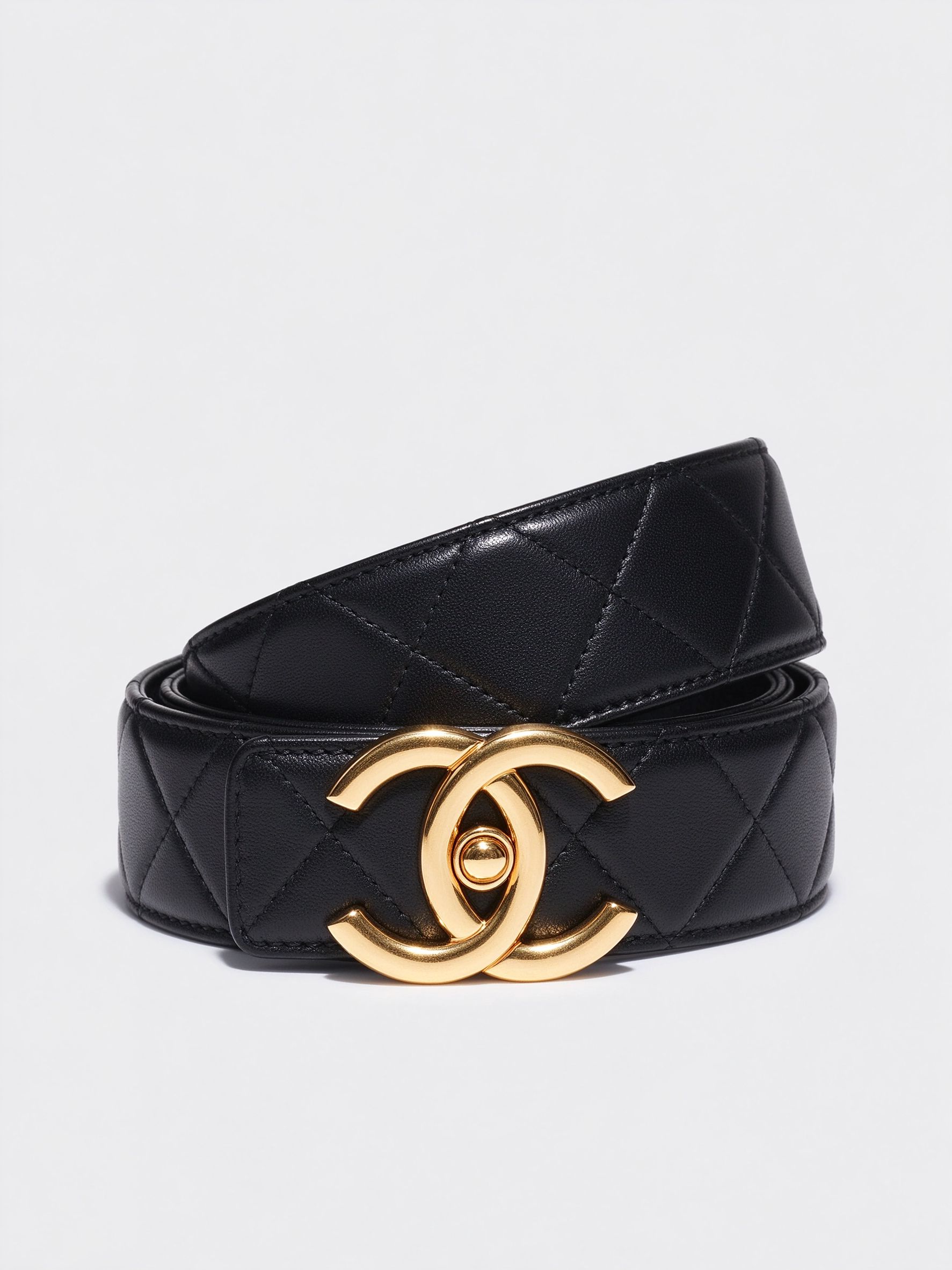 Chanel CC Buckle Leather Belt