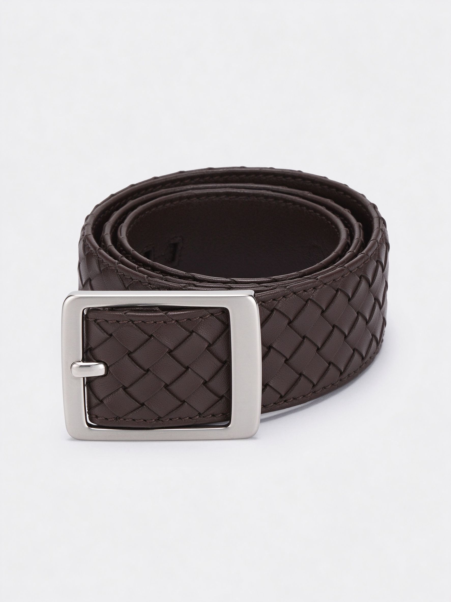 Bottega Veneta Intrecciato Leather Belt