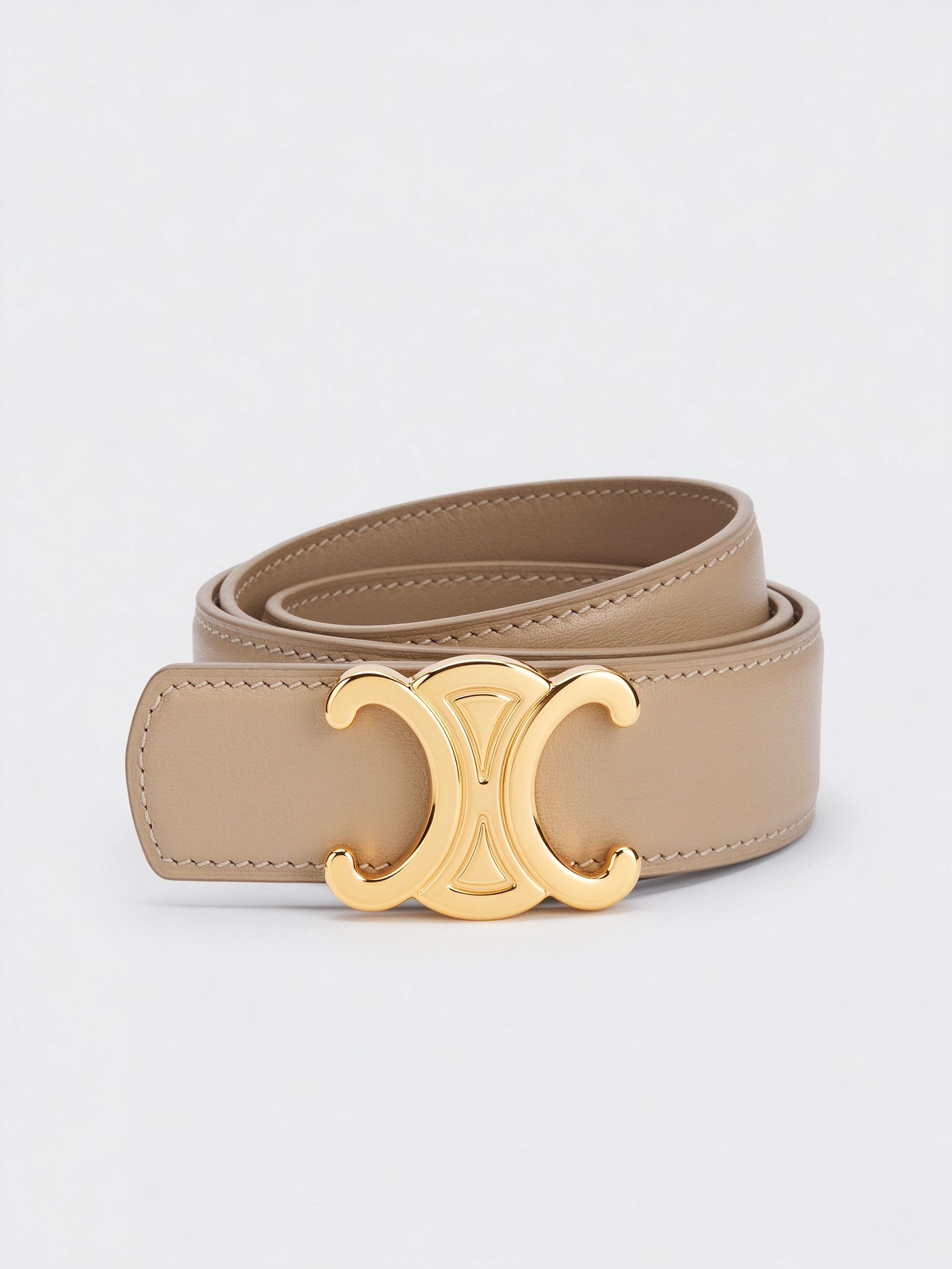 Celine Triomphe Leather Belt