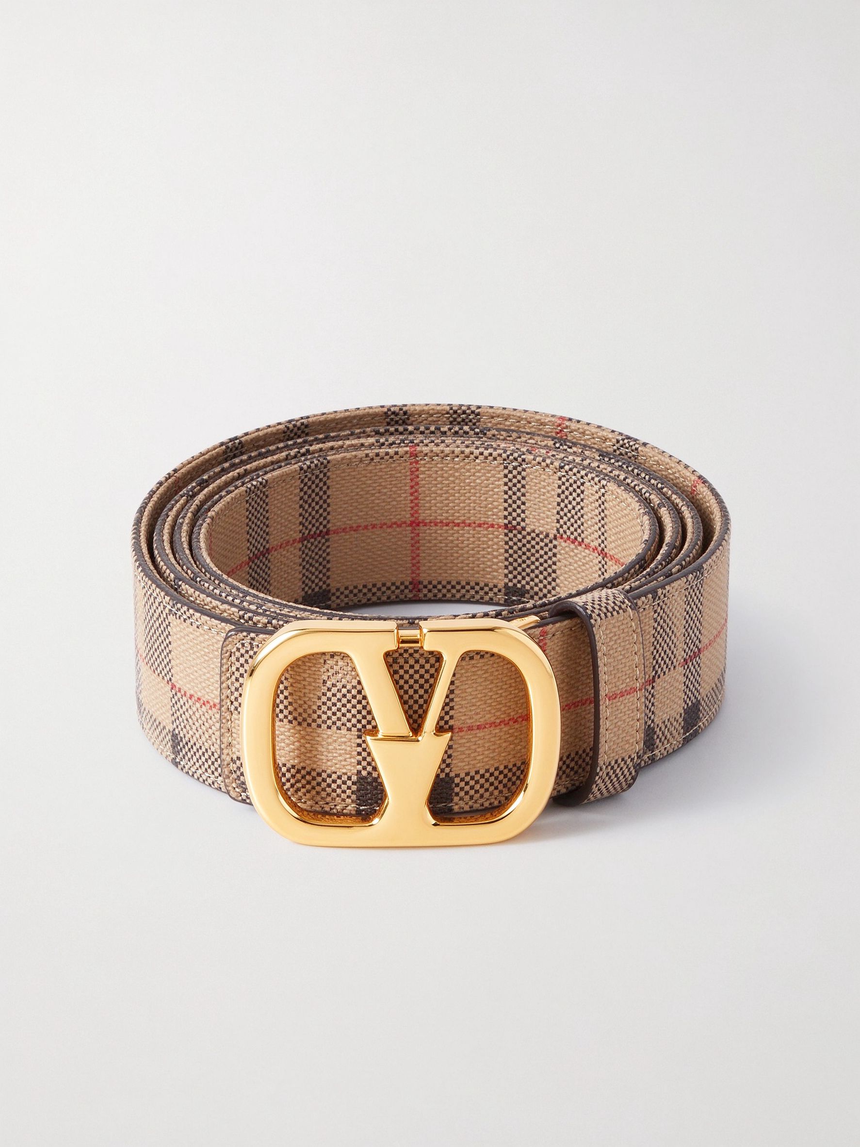 Burberry Check Pattern Belt